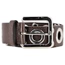 Marni Belt with Eyelets in Brown Leather