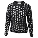 Acne Studios Ninah Dots Pullover aus schwarzer Baumwollmischung