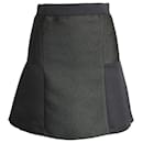 Sandro Paris Flared Skirt in Black Polyester