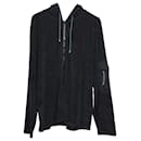 Loewe Hooded Jacket in Navy Blue Cotton