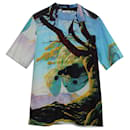 Valentino Garavani X Roger Dean Floating Island Vacation Print-Hemd aus mehrfarbiger Baumwolle