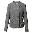 Iro Carlota Jacket in Grey Cotton Tweed