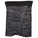 Isabel Marant Cashlin Knit Skirt Wrap Effect in Black Polyamide