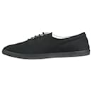 Black canvas laced up flat shoes - size EU 40.5 - The row