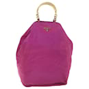 Bolsa de mão PRADA em nylon rosa Auth 54383 - Prada