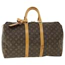 Louis Vuitton Monograma Keepall 45 Boston Bag M41428 Autenticação de LV 54259