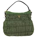 PRADA Shoulder Bag Nylon Green Auth ep1834 - Prada