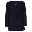 Chanel, navy blue wool mod coat