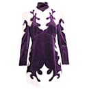 Zimmermann Ladybeetle Mystic Embroidered Mini Dress in Purple Cotton