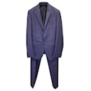 Gucci Two-Piece Suit Set in Navy Blue Wool
