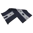 NEW CHRISTIAN DIOR REVERSIBLE SCARF OBLIQUE CANVAS UNIVERSITY WOOL SCARF - Christian Dior