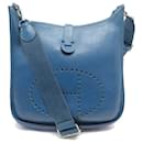 HERMES EVELYNE III HANDBAG 33 GM IN BLUE TOGO LEATHER BLUE HAND BAG BOX - Hermès
