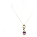 NEW MAUBOUSSIN NECKLACE REALLY YOU 42 CM IN AMETHYST WHITE GOLD AND DIAMONDS - Mauboussin