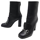 GUCCI BOOTS AND VAMP 363804 38.5Item 39.5FR BLACK LEATHER BLACK BOOTS - Gucci