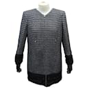 NUOVO CAPPOTTO CHANEL GIACCA LUNGA IN TWEED CON ZIP 40 CAPPOTTO GIACCA LUNGA M - Chanel