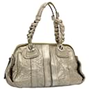 Chloe Shoulder Bag Leather Gold Tone Auth ar10282 - Chloé
