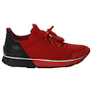 Sneakers basse Hermes Miles in tela rossa - Hermès
