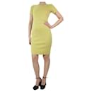 Robe col rond manches courtes jaune - taille S - Gucci