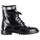 Dior D-Order Low Boots in Black Patent Leather