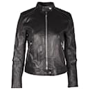 Prada Biker Jacket in Black Leather