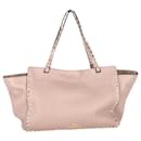 Valentino Garavani Medium Rockstud Tote Bag in Blush Pink Calfskin Leather