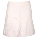 Marc by Marc Jacobs Mini Skirt in White Leather