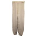 The Frankie Shop Ribbed Lounge Pants in Cream Wool - Autre Marque