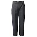 Acne Studios Slim Fit Trousers in Black Polyester
