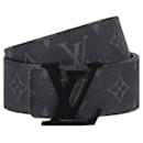 LV Initials 40MM Matte Black Belt - Louis Vuitton