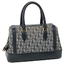 Christian Dior Trotter Canvas Boston Bag Navy Auth 54735