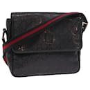 GUCCI GG implementation Sherry Line Shoulder Bag Black Navy 297559 auth 55056 - Gucci