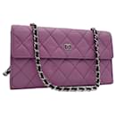 Chanel Wallet on chain Timeless Classique quilted pink