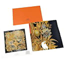 Hermès Passiflores scarf in multicolored silk 90x90