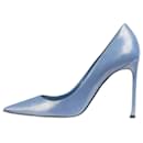 Blaue glitzernde Wildlederpumps – Größe EU 39 - Christian Dior