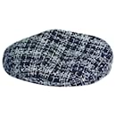 Casquette en tweed bleu - Maison Michel