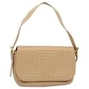 BALLY Shoulder Bag Leather Beige Auth ac2228 - Bally