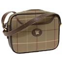 Burberrys Nova Check Bolsa de Ombro Nylon Lona Bege Auth 55446 - Autre Marque