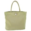 PRADA Hand Bag Nylon Beige Auth 56278 - Prada