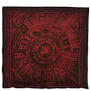 HERMES CARRE 90 Naissance dune idee Scarf Silk Orange Brown Auth ac2245 - Hermès