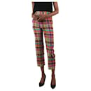 Multi elasticated waist check light trousers - size IT 38 - Etro