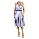 Blue striped knitted dress - size M - Autre Marque