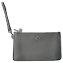 New Gray grained cowhide Coach pouch