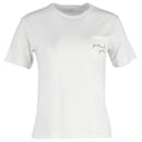 Anine Bing Taschen-T-Shirt aus weißer Baumwolle