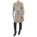 Beige reversible wool coat - size UK 10 - Autre Marque