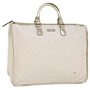 Bolsa de mão GUCCI GG Supreme em couro PVC branco 189899 auth 56294 - Gucci