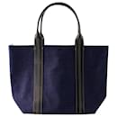 Denim-Shopper-Tasche – Vanessa Bruno – Baumwolle – Blue Denim