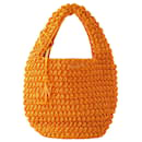 Large Popcorn Basket Bag - J.W. Anderson - Cotton - Orange - JW Anderson