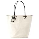 Anchor Tall Tote Bag - J.W. Anderson - Canvas - Ivory/Black - JW Anderson