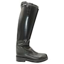 Ann Demeulemeester Stan Riding Boots in Black Leather