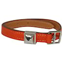 Hermes Medor Wrap Bracelet in Orange Leather - Hermès